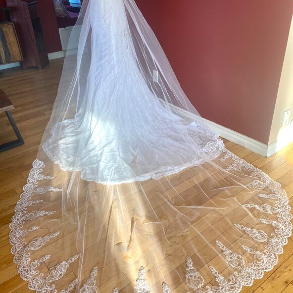 New w/Tags DaVinci Wedding Dress - Picture 3 of 9